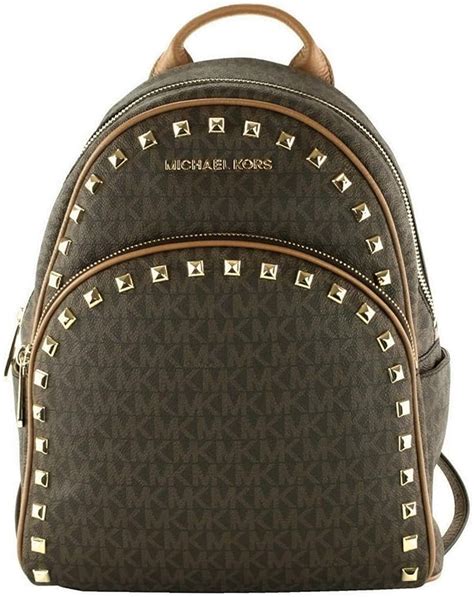 michael kors abbey jet set backpack studded|Michael Kors Abbey Jet Set Meadium Studded Leather Backpack.